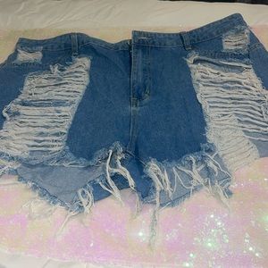 Hot Girl denim shorts